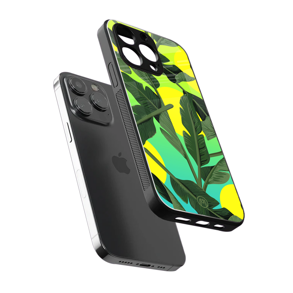 nostalgic floral back phone cover | glass case for iphone 16 pro max