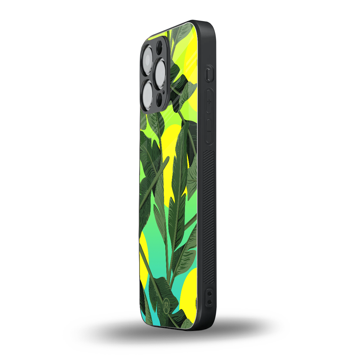 nostalgic floral back phone cover | glass case for iphone 16 pro max