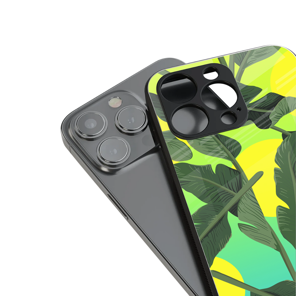 nostalgic floral back phone cover | glass case for iphone 15 pro