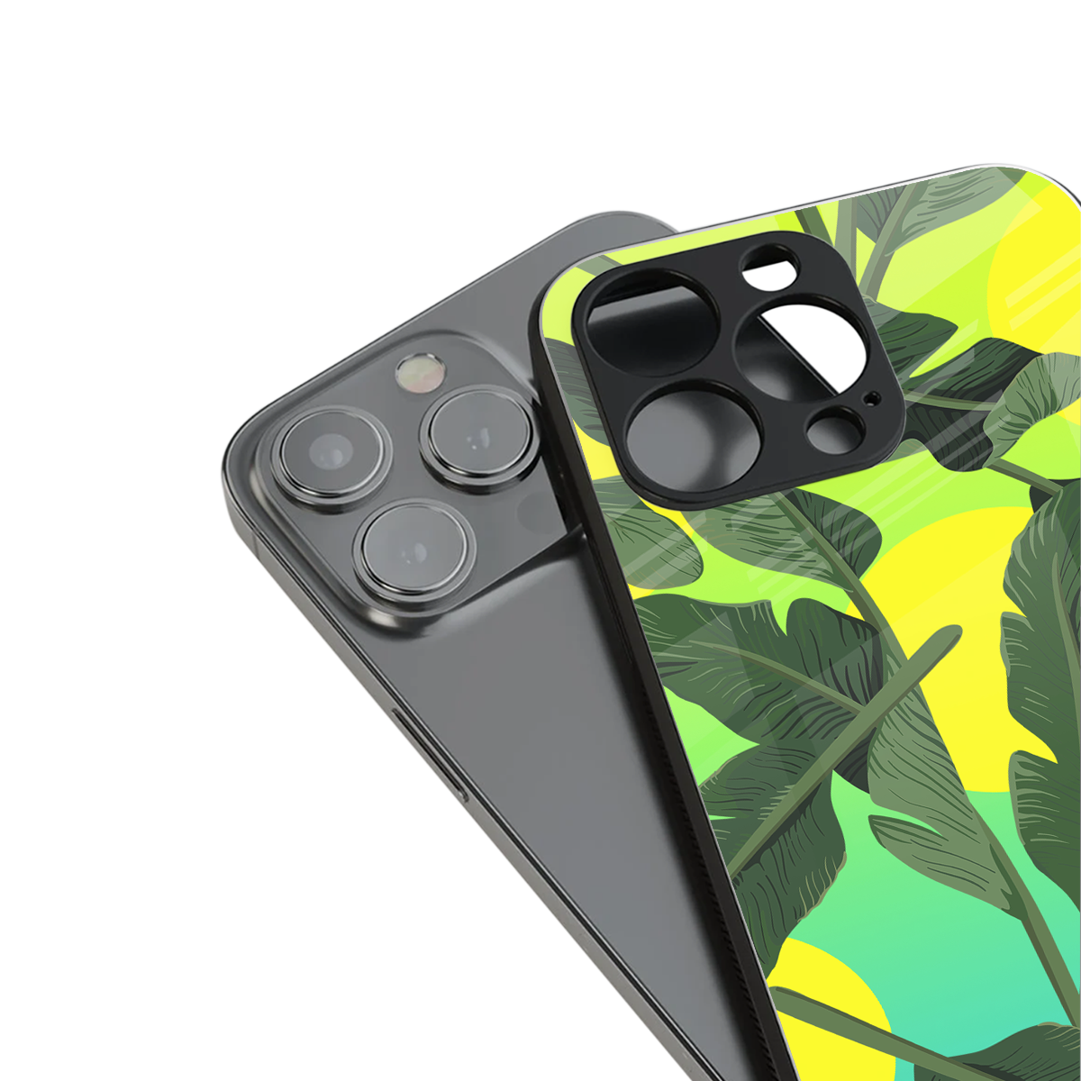 nostalgic floral back phone cover | glass case for iphone 15 pro