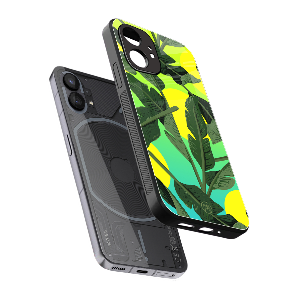 nostalgic floral back phone cover | glass case for nothing phone 1