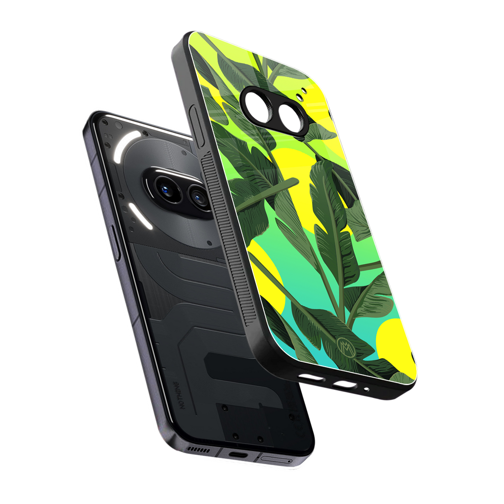 nostalgic floral back phone cover | glass case for nothing phone 2a