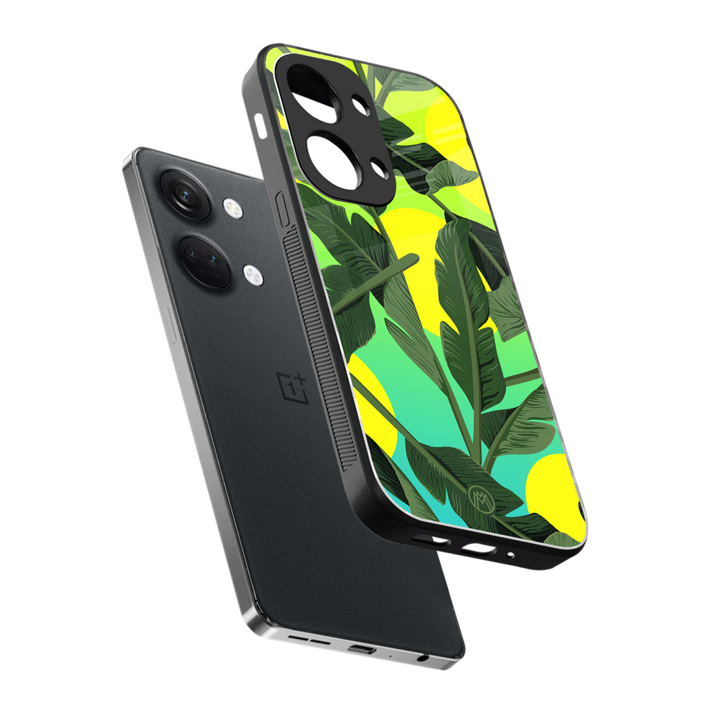 nostalgic floral back phone cover | glass case for oneplus nord 3