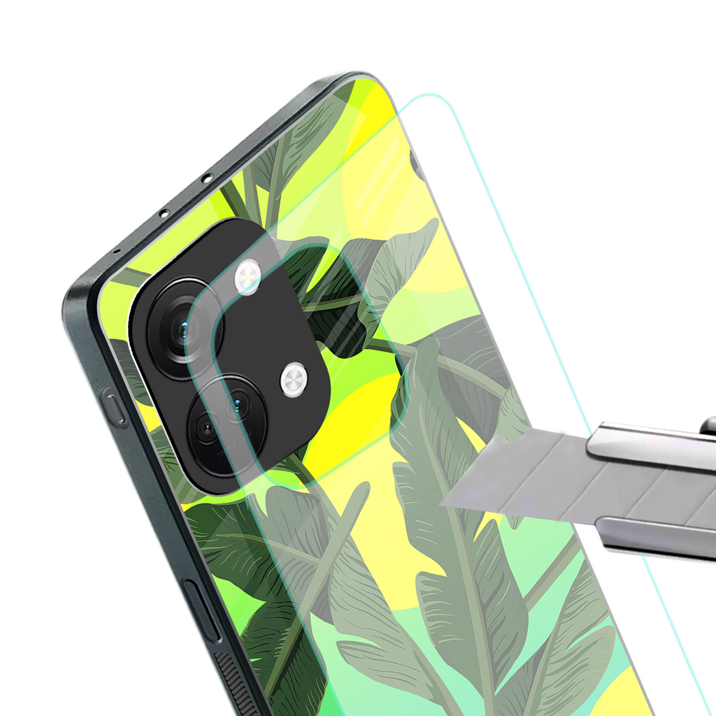 nostalgic floral back phone cover | glass case for oneplus nord 3