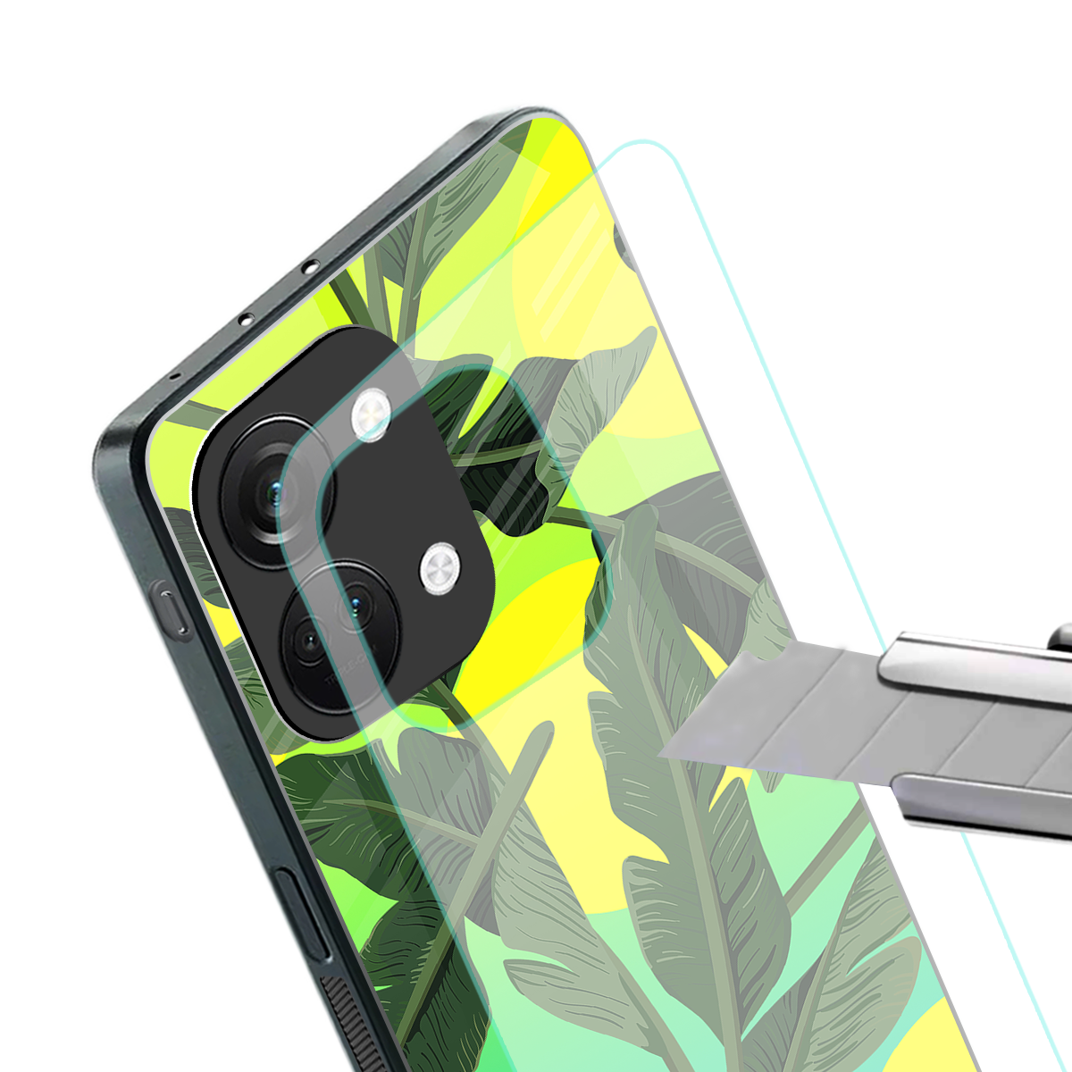 nostalgic floral back phone cover | glass case for oneplus nord 3
