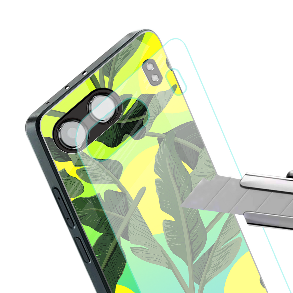 nostalgic floral back phone cover | glass case for oneplus nord 4