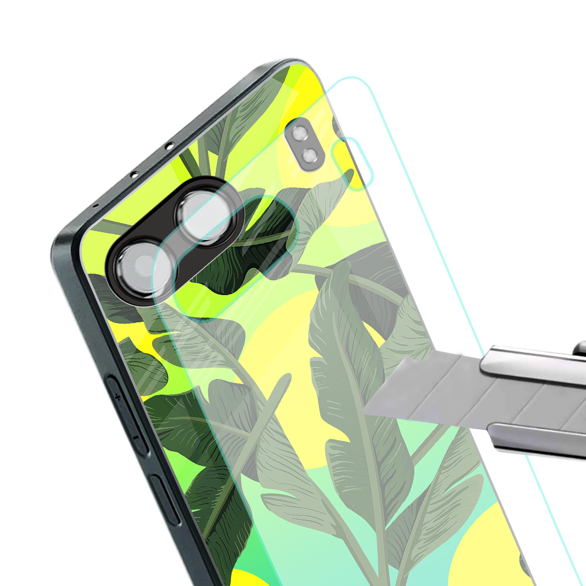 nostalgic floral back phone cover | glass case for oneplus nord 4