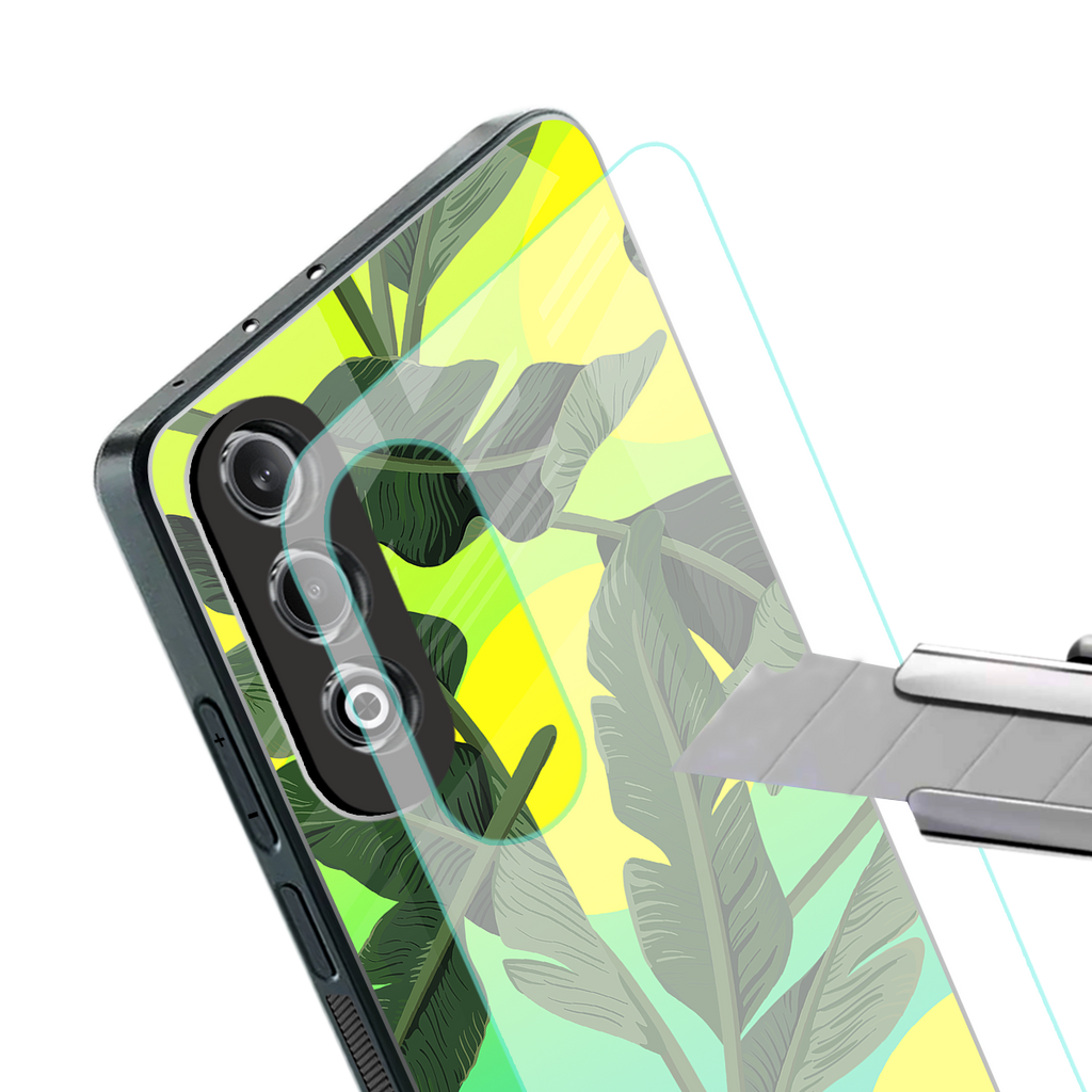 nostalgic floral back phone cover | glass case for oneplus nord ce 4