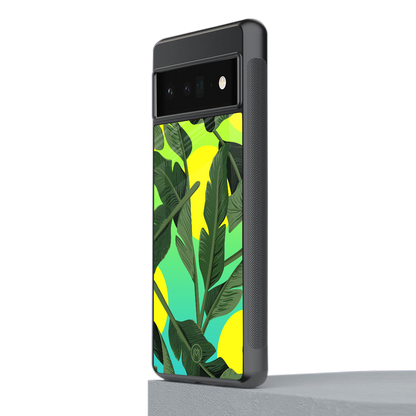 nostalgic floral back phone cover | glass case for google pixel 6 pro