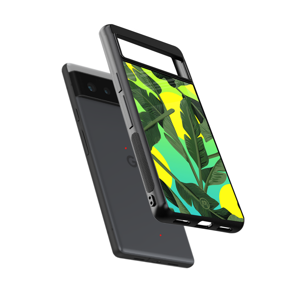 nostalgic floral back phone cover | glass case for Google Pixel 6A