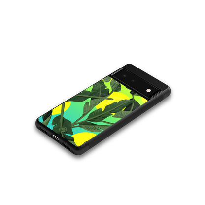 nostalgic floral back phone cover | glass case for Google Pixel 6A