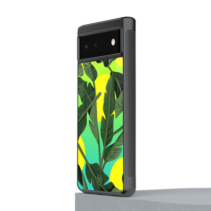 nostalgic floral back phone cover | glass case for google pixel 6