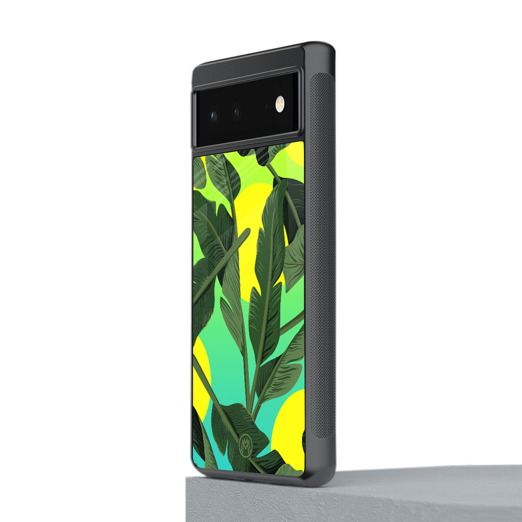 nostalgic floral back phone cover | glass case for Google Pixel 6A
