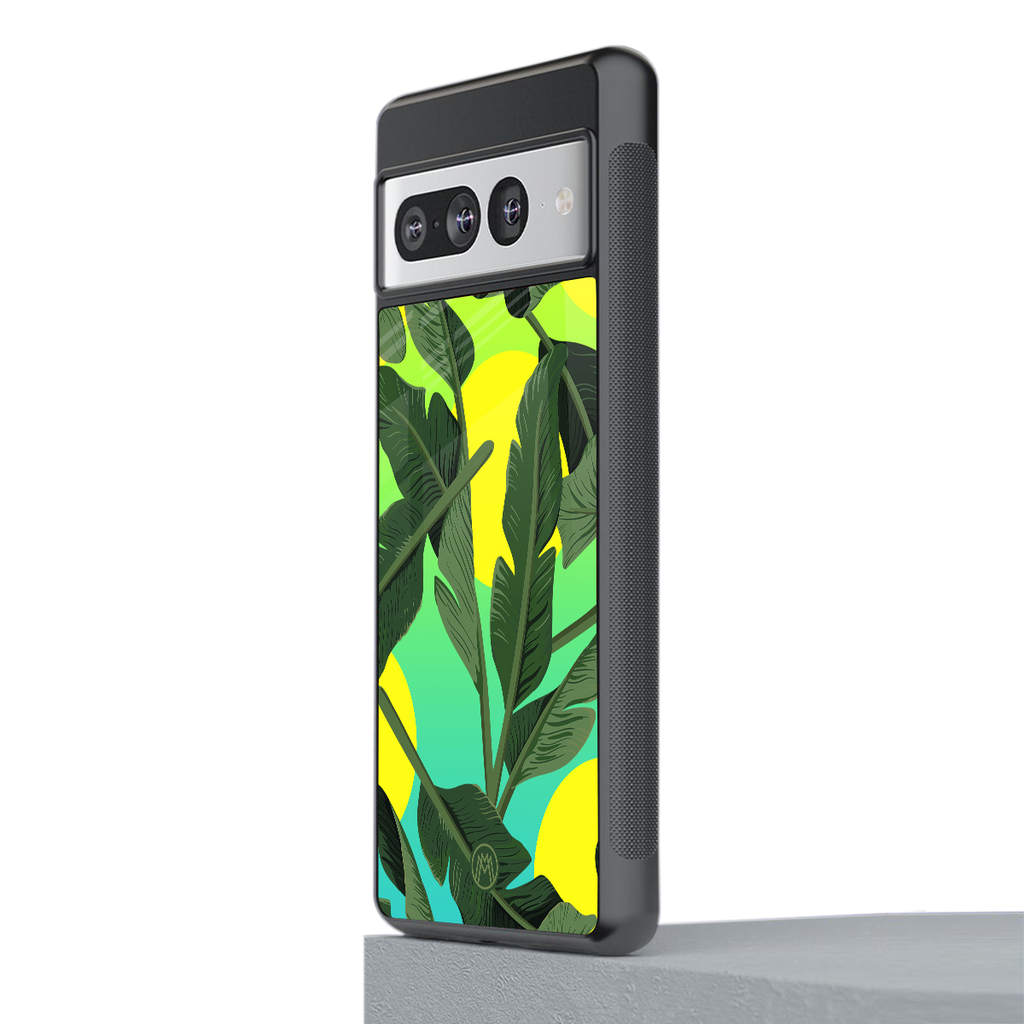 nostalgic floral back phone cover | glass case for google pixel 7 pro