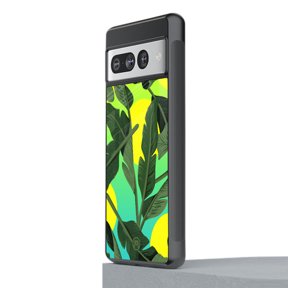 nostalgic floral back phone cover | glass case for google pixel 7 pro