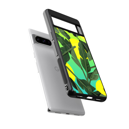 nostalgic floral back phone cover | glass case for google pixel 8 pro