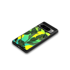 nostalgic floral back phone cover | glass case for google pixel 8 pro