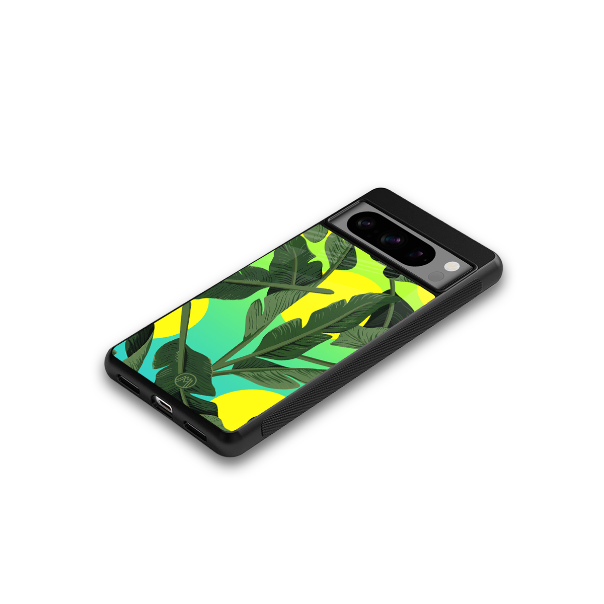 nostalgic floral back phone cover | glass case for google pixel 8 pro