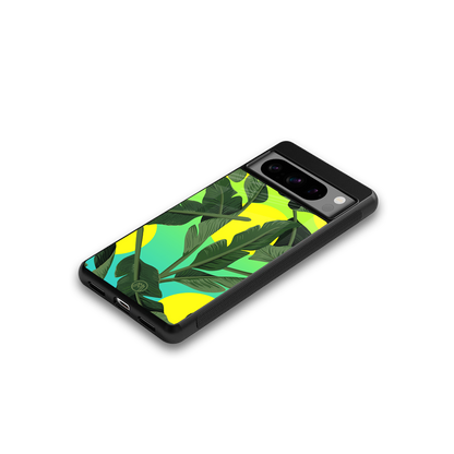 nostalgic floral back phone cover | glass case for google pixel 8 pro