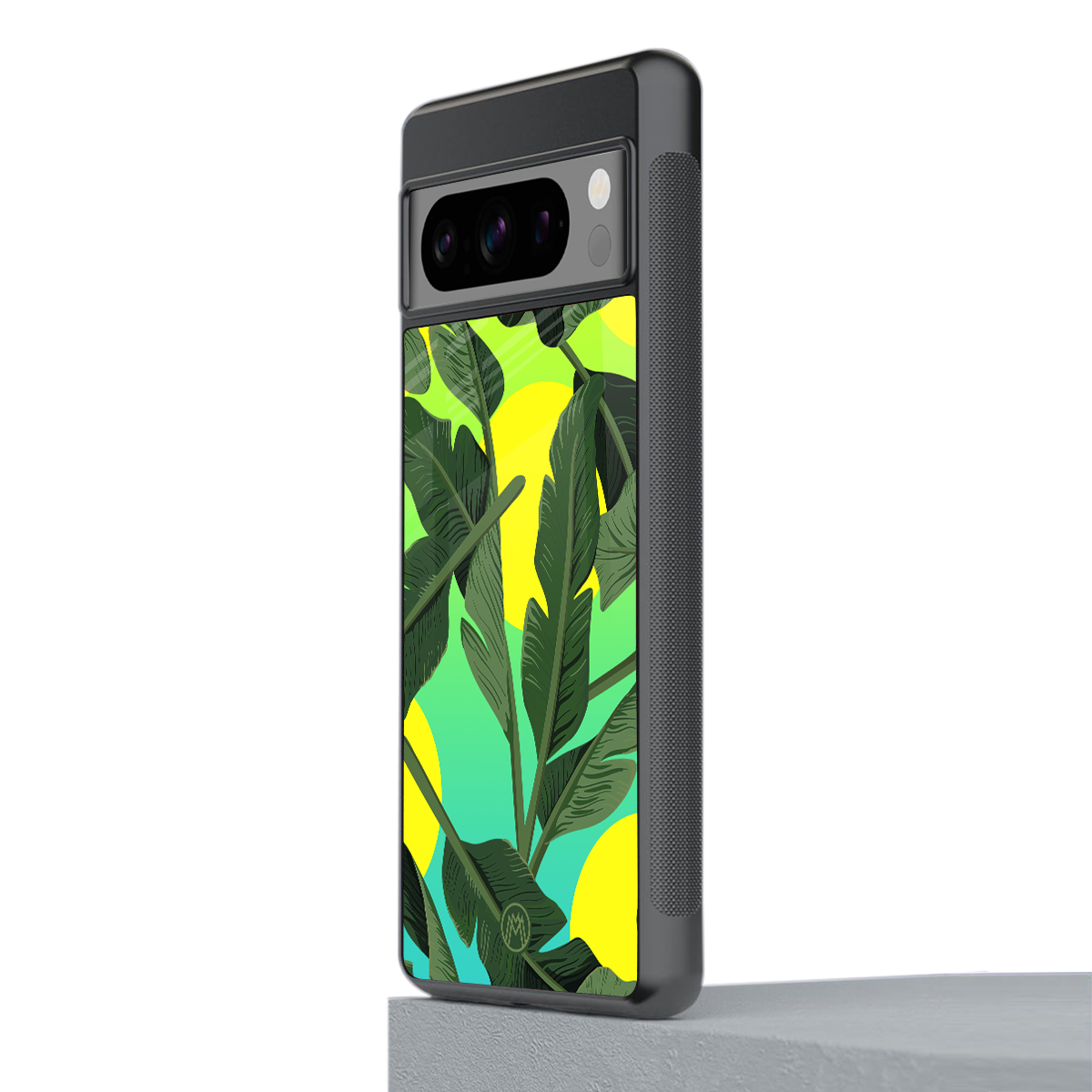 nostalgic floral back phone cover | glass case for google pixel 8 pro