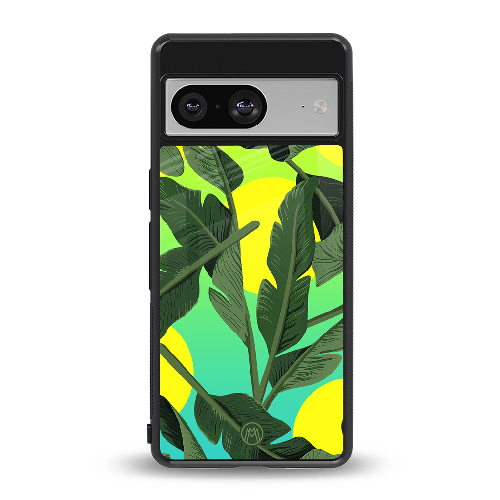 nostalgic floral back phone cover | glass case for Google Pixel 8