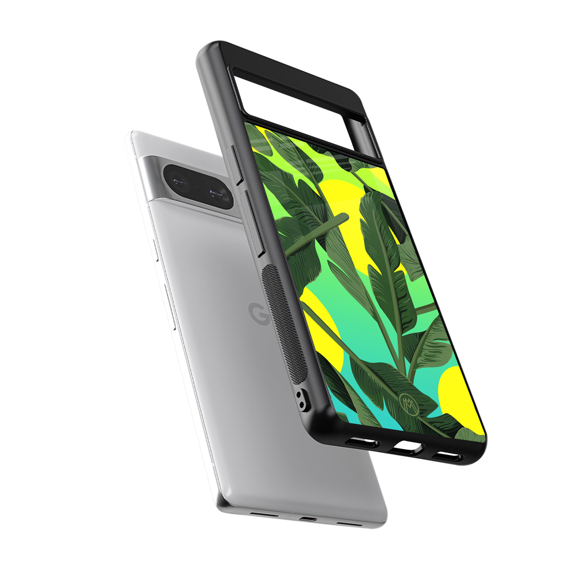 nostalgic floral back phone cover | glass case for Google Pixel 8