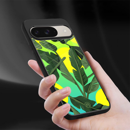 nostalgic floral back phone cover | glass case for google pixel 9