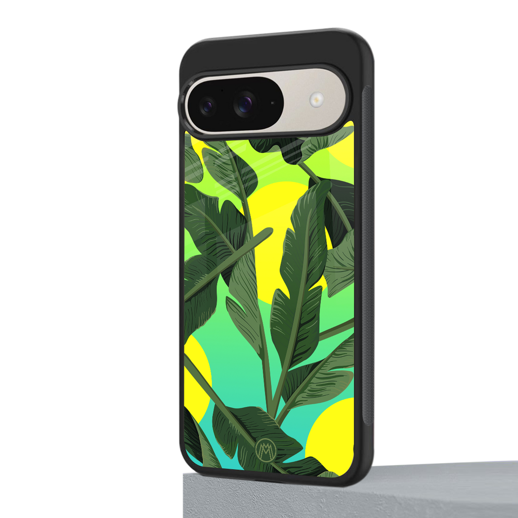 nostalgic floral back phone cover | glass case for google pixel 9