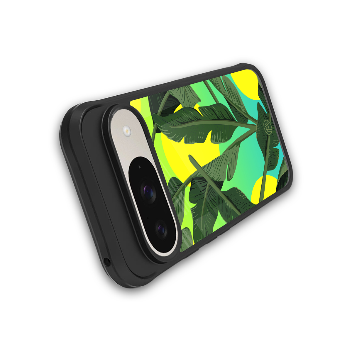nostalgic floral back phone cover | glass case for google pixel 9