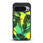 nostalgic floral back phone cover | glass case for google pixel 9 pro