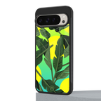 nostalgic floral back phone cover | glass case for google pixel 9 pro xl