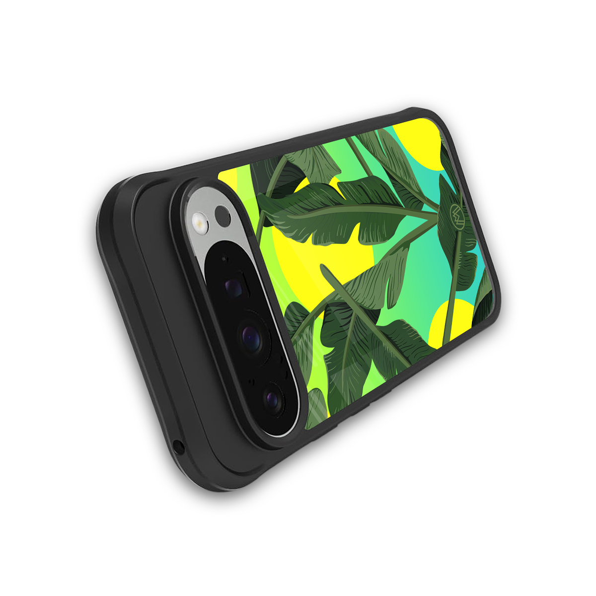 nostalgic floral back phone cover | glass case for google pixel 9 pro xl