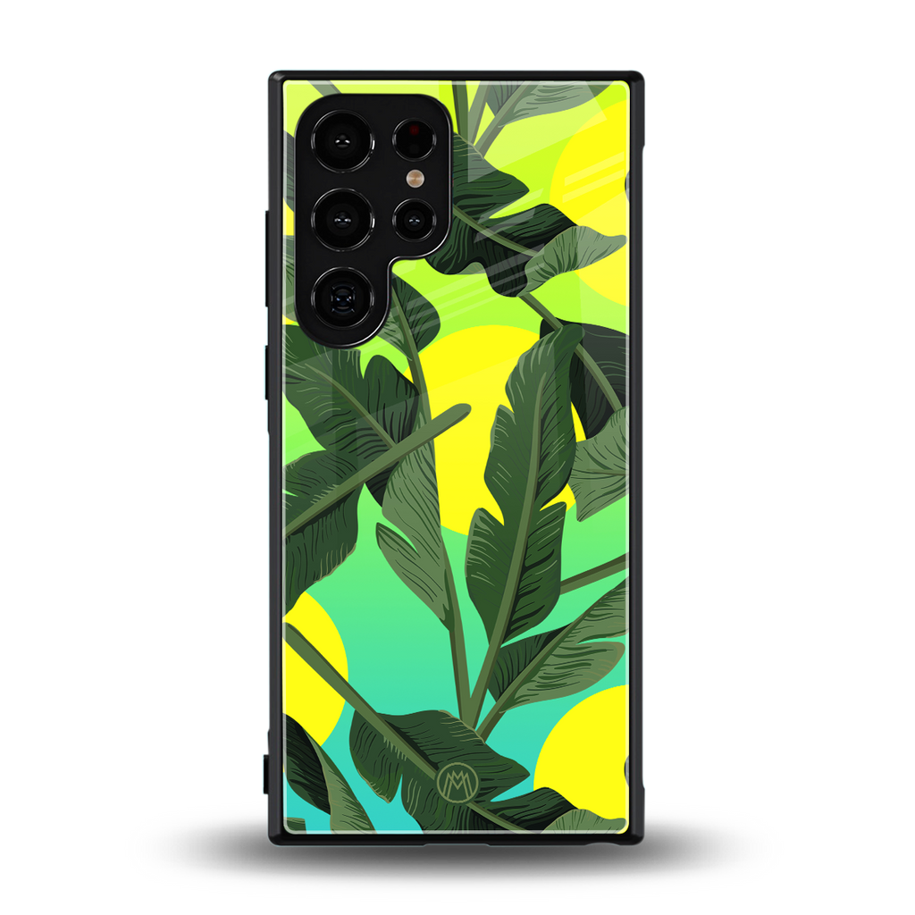 nostalgic floral back phone cover | glass case for samsung galaxy s23 ultra