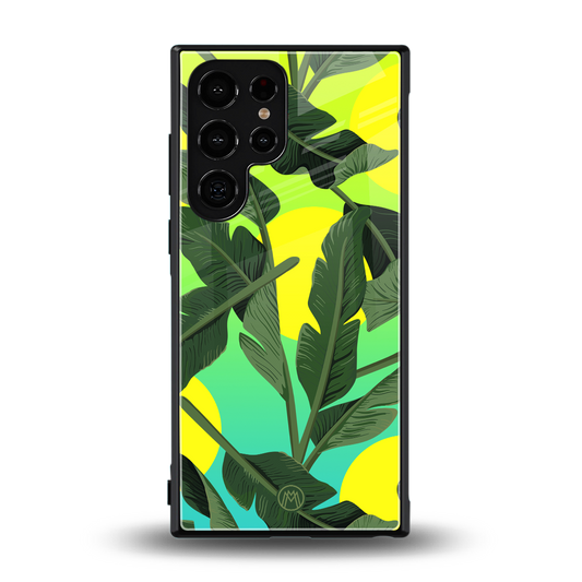 nostalgic floral back phone cover | glass case for samsung galaxy s23 ultra