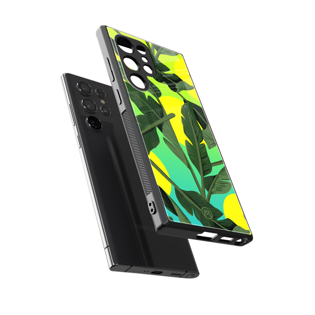 nostalgic floral back phone cover | glass case for samsung galaxy s23 ultra