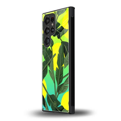 nostalgic floral back phone cover | glass case for samsung galaxy s23 ultra