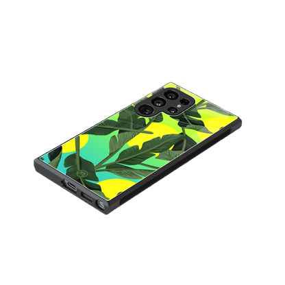 nostalgic floral back phone cover | glass case for samsung galaxy s24 ultra
