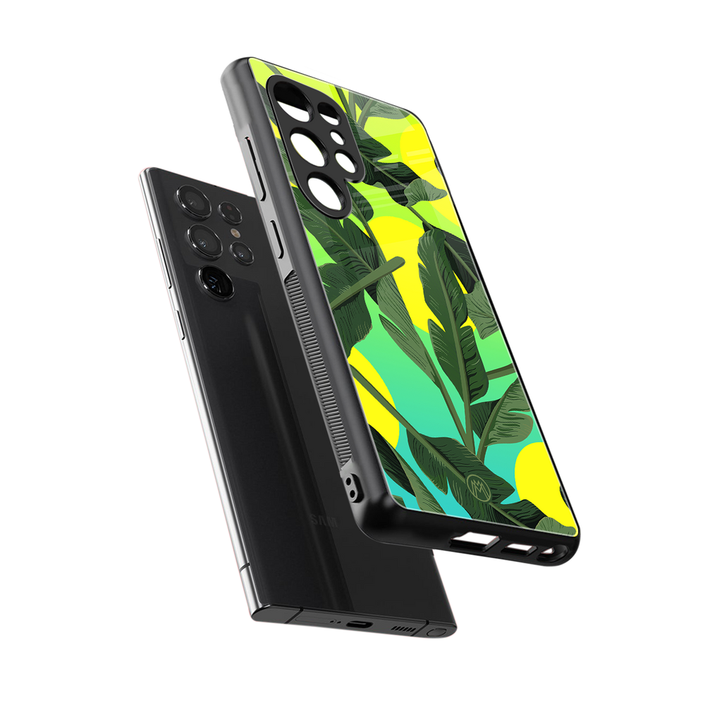 nostalgic floral back phone cover | glass case for samsung galaxy s25 ultra