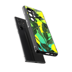 nostalgic floral back phone cover | glass case for samsung galaxy s25 ultra