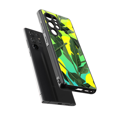 nostalgic floral back phone cover | glass case for samsung galaxy s25 ultra