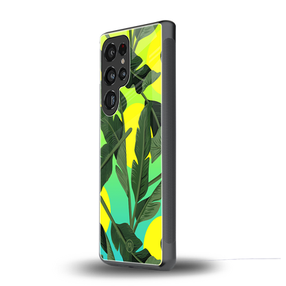 nostalgic floral back phone cover | glass case for samsung galaxy s25 ultra