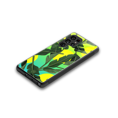 nostalgic floral back phone cover | glass case for samsung galaxy s25 ultra