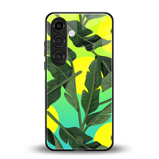 nostalgic floral back phone cover | glass case for samsung galaxy s24 fe