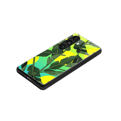 nostalgic floral back phone cover | glass case for samsung galaxy s24 fe