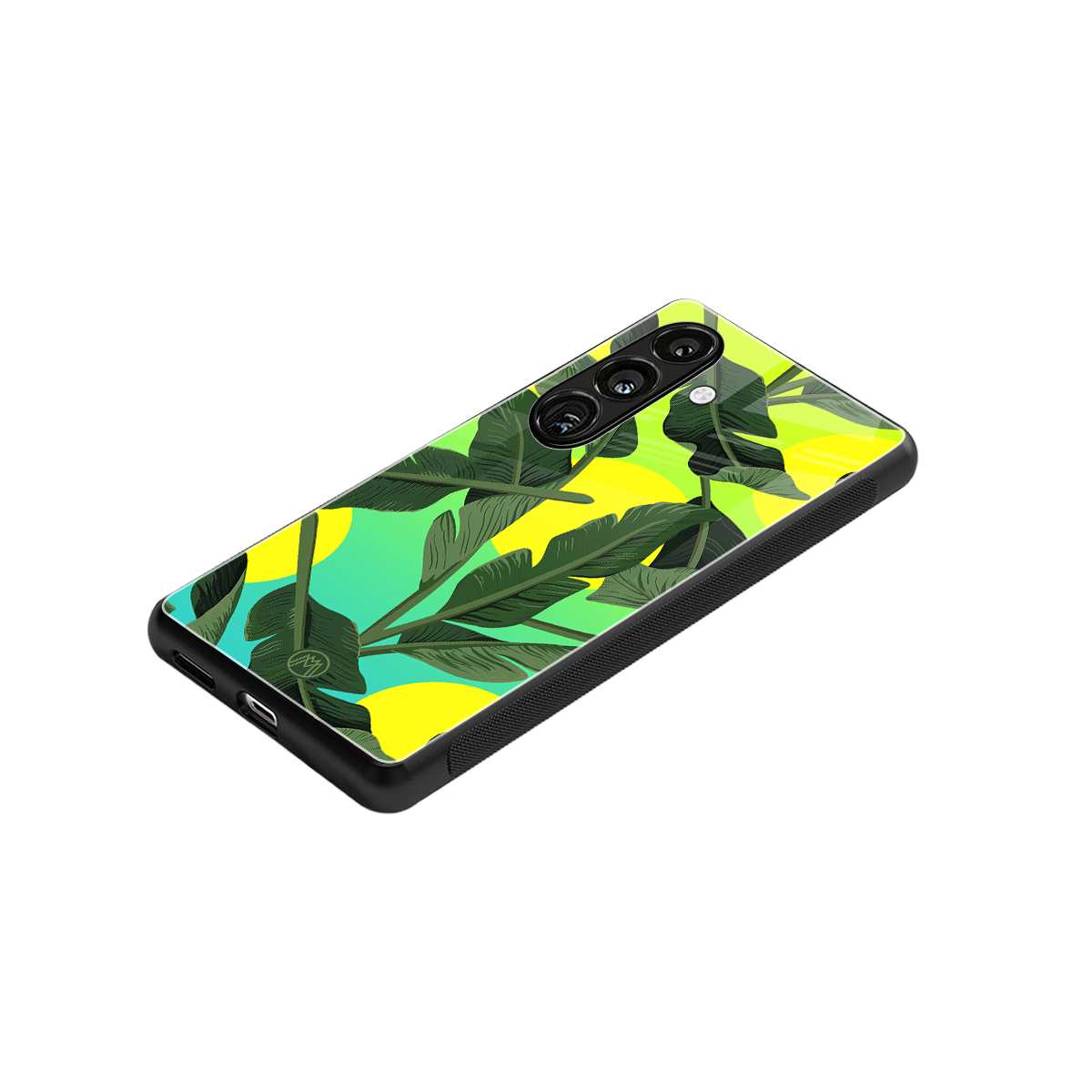 nostalgic floral back phone cover | glass case for samsung galaxy s24 plus