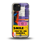 nostalgic stickers back phone cover | glass case for iphone 13 mini