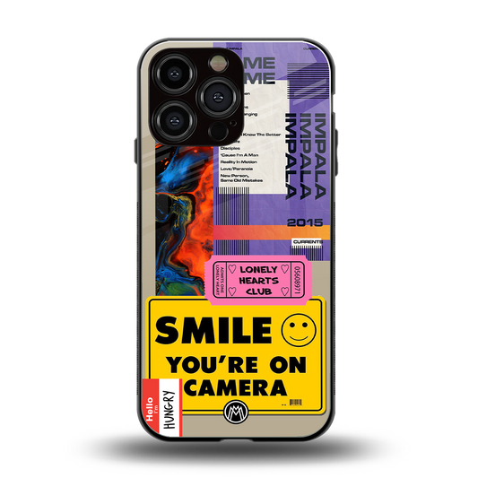 nostalgic stickers back phone cover | glass case for iphone 14 pro max