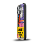 nostalgic stickers back phone cover | glass case for iphone 15 pro