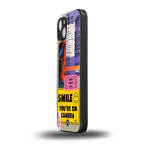 nostalgic stickers back phone cover | glass case for iphone 15
