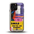 nostalgic stickers back phone cover | glass case for iphone 16 pro max